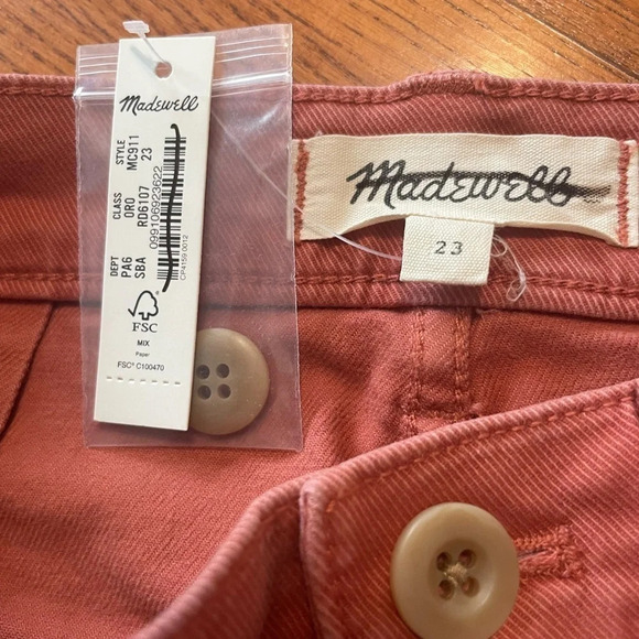 Madewell The Perfect Vintage Military Short, Size 23, NWT - Picture 8 of 8